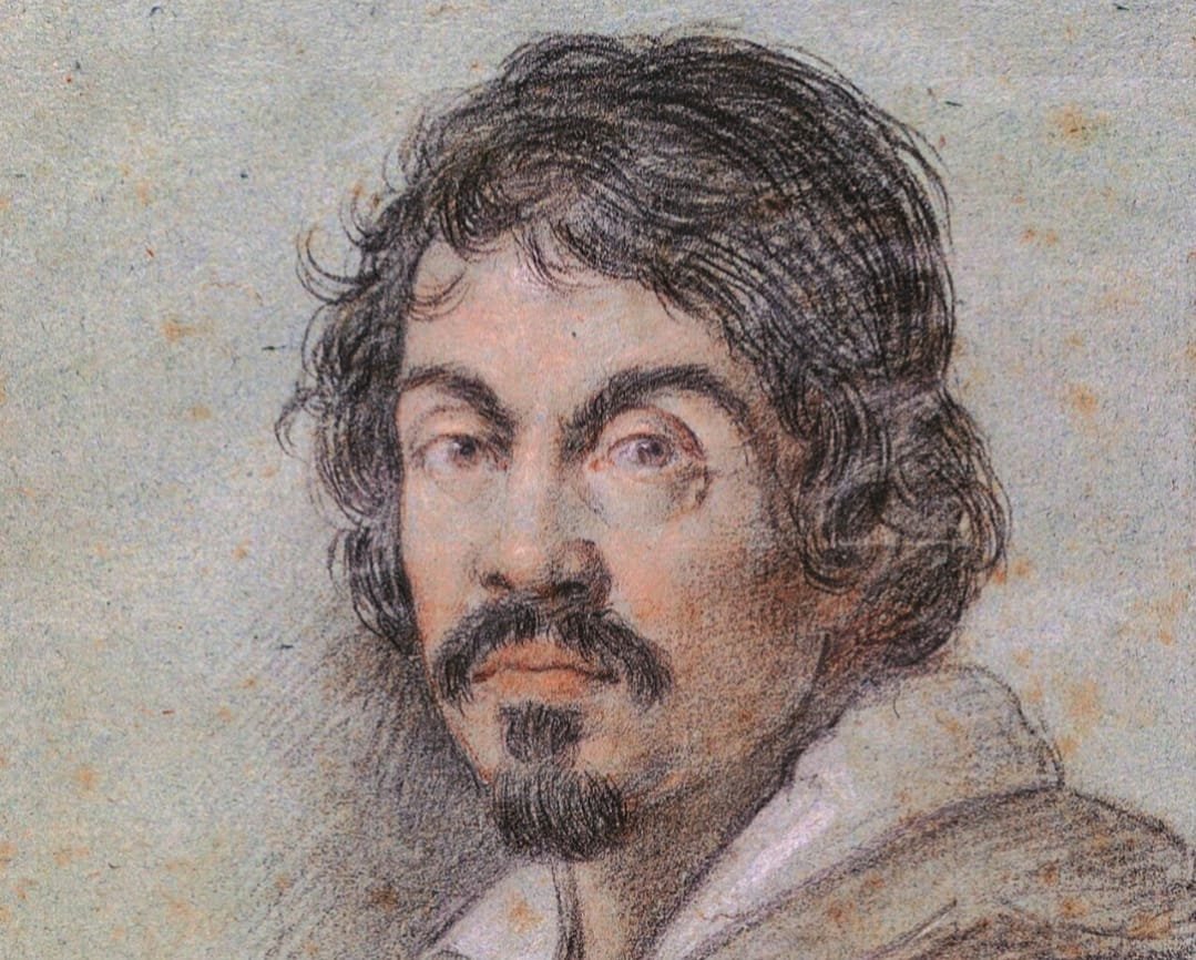 Potret Caravaggio karya Ottavio Leoni, 1621